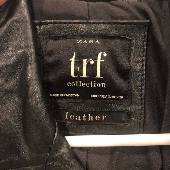 Zara Leather Biker Jacket - Picture 6 of 6